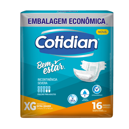 Fralda Bem Estar Confort XG