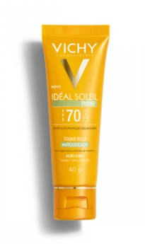 Protetor Solar Facial Fps 70 Vichy Antiolesidade Sem Cor Toque Seco - 40g