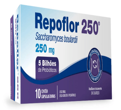 Suplemento Repoflor Saccharomyces Boulardii Legrand 250mg Cápsula 10 Unidades