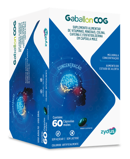 Suplemento Alimentar Gaballon Cog Zydus 60 cápsulas moles
