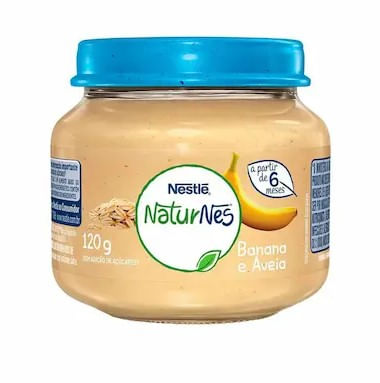 Papinha Orgânica Nestlé Naturnes Sabor Banana com Aveia - 120g