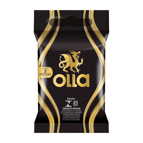 Preservativo Olla Lubrificante 3Un - Olla