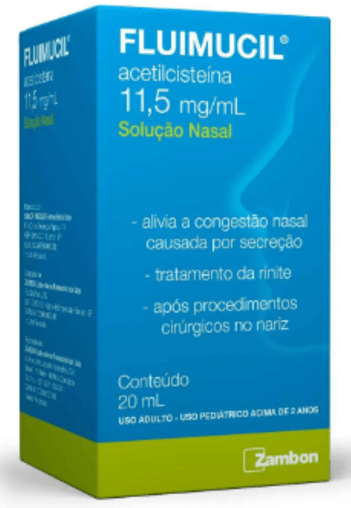 Fluimucil 11,5mg Solução Nasal 20ml + Micro Neb