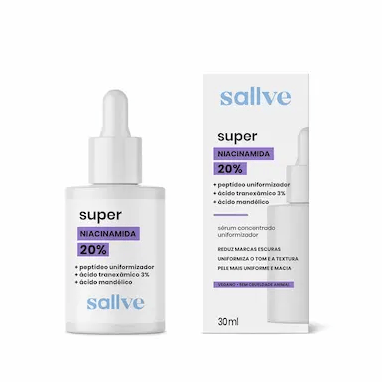 Sérum Facial Niacinamida 20% Sallve 30ml