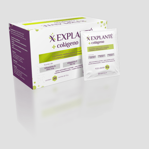 Suplemento Alimentar Colágeno Explanté 12g Sachê 30 Unidades
