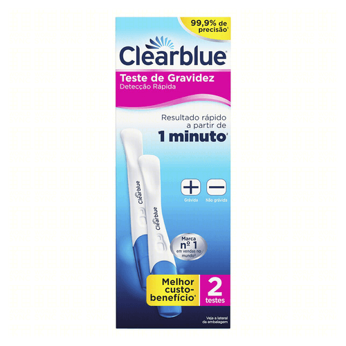 Teste de Gravidez Clearblue Plus -2 unidades