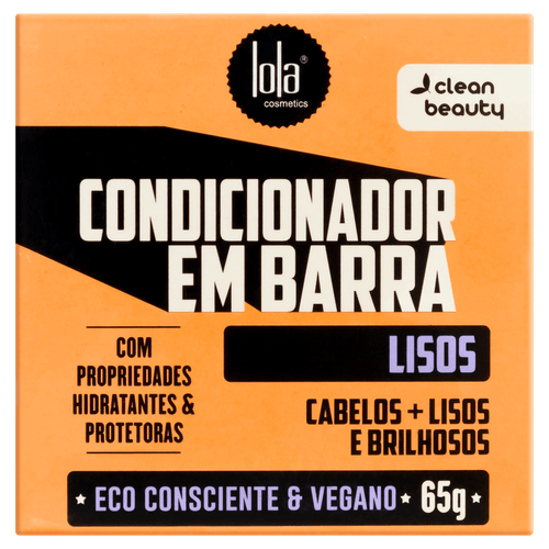 Condicionador Barra Lola Cosmetics Lisos Caixa 65g