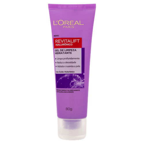 Gel de Limpeza Anti-idade L´Oréal Paris Revitalift Hialurônico, 80g