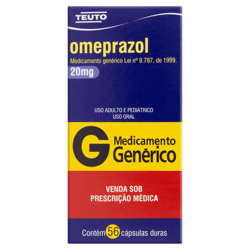 Omeprazol 20mg Teuto 56 Cápsulas