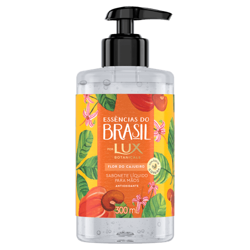 Sabonete Líquido para as Mãos Lux Botanicals Essências do Brasil Flor do Cajueiro - 300ml