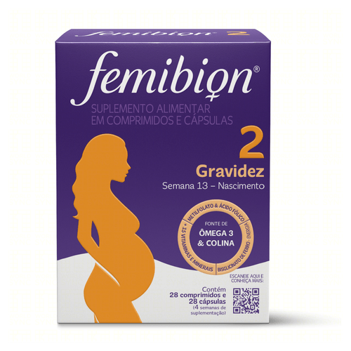 Suplemento Alimentar Femibion 2 Gravidez Caixa 56 Unidades