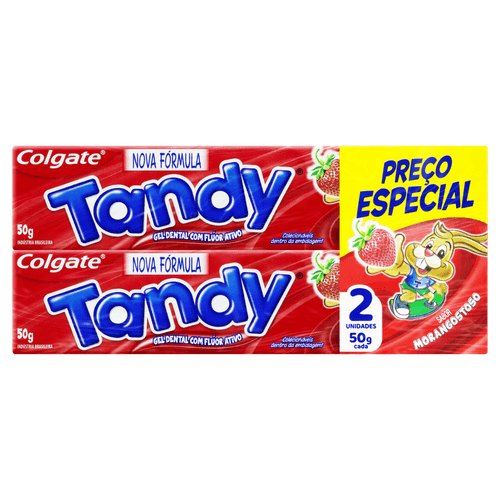 Creme Dental Infantil Colgate Tandy Morango 2 unidades - 50g