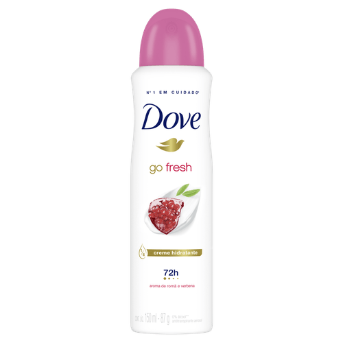 Antitranspirante Aerossol Romã e Verbena Dove Go Fresh 150ml Spray