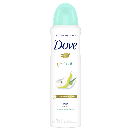 Antitranspirante Aerossol Pera e Aloe Vera Dove Go Fresh 150ml Spray