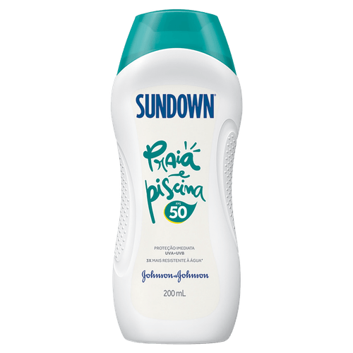 Protetor Solar FPS 50 Sundown Praia e Piscina Frasco 200ml