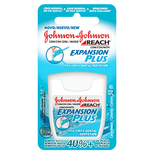 Fita Dental com Cera Johnson & Johnson Reach Expansion Plus 50m
