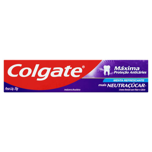 Creme Dental Menta Refrescante Colgate Máxima Proteção Anticáries Caixa 70g