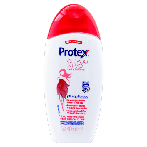 Sabonete Líquido Íntimo Delicate Care Protex Cuidado Íntimo Frasco 40ml