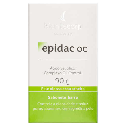 Sabonete Barra Mantecorp Skincare Epidac OC Caixa 90g