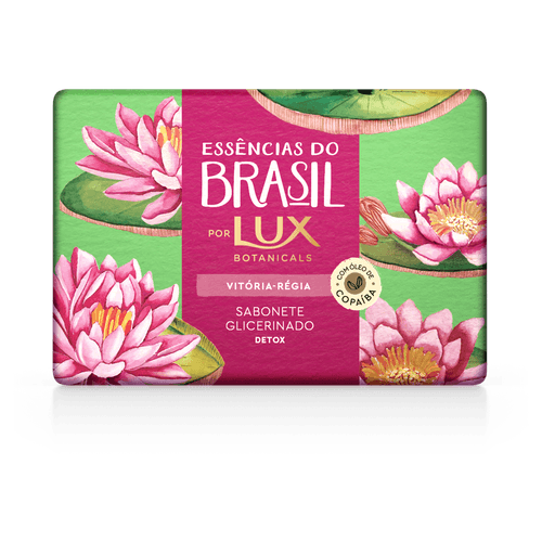 Sabonete Barra Glicerinado Vitória-Régia Lux Botanicals Essências do Brasil Envoltório 120g