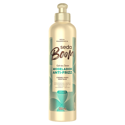 Creme para Pentear Seda Boom Modelador Antifrizz 350ml