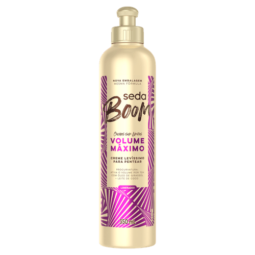 Creme para Pentear Seda Boom Volume Máximo Frasco 350ml