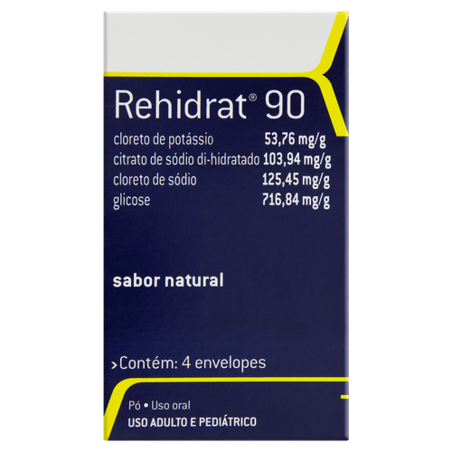 Rehidrat 90 Natural - 4 Envelopes