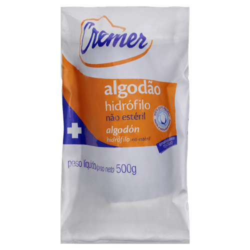 Algodão Hidrófilo Cremer Pacote 500g