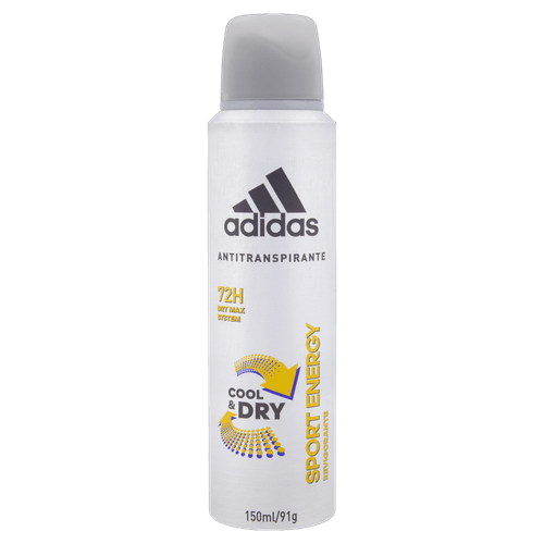 Antitranspirante Aerossol Sport Energy Adidas Cool & Dry 150ml Spray