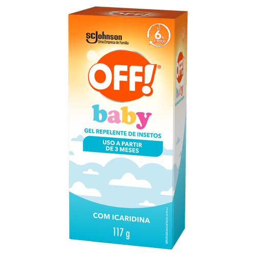 Repelente Gel sem Perfume Off! Baby Caixa 117g