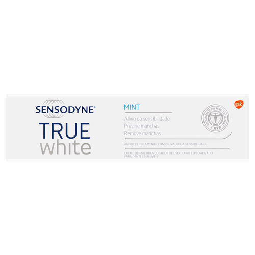 Creme Dental Branqueador Mint Sensodyne True White Caixa 100g