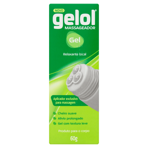 Gel para Massagem Corporal Gelol Caixa 60g