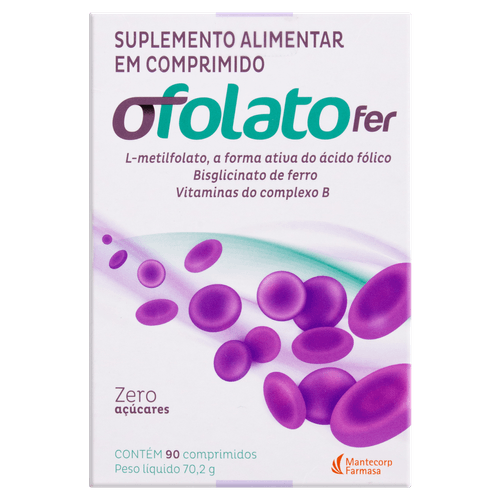 Ofolato Fer  Caixa 70,2g 90 Comprimidos