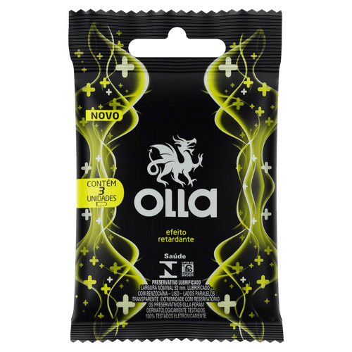 Preservativo Olla Prolong Com 3 - Olla