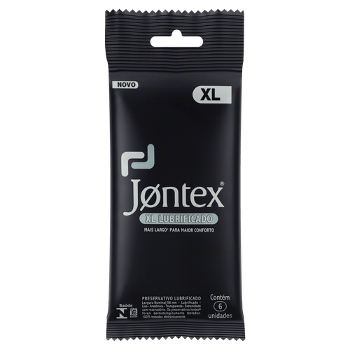 Preservativo Jontex Xl Lubrificante Fb 6Un - Jontex