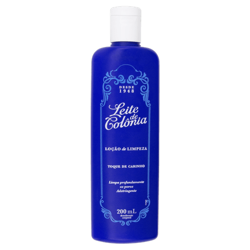 Loção de Limpeza Facial Toque de Carinho Leite de Colônia 200ml Leite De Colonia