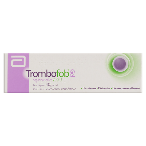 Trombofob Gel 200U Abbott Caixa 40g