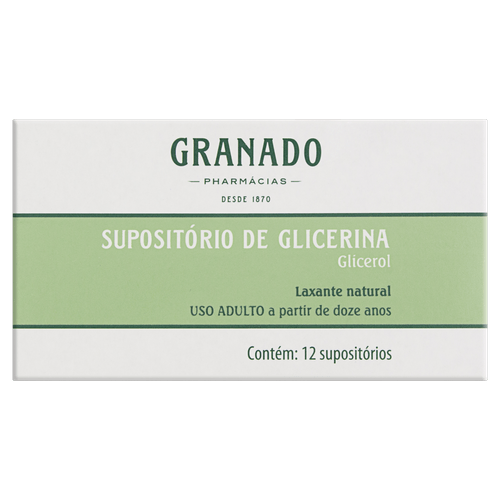 Supositório Laxante de Glicerina Granado 12 Unidades