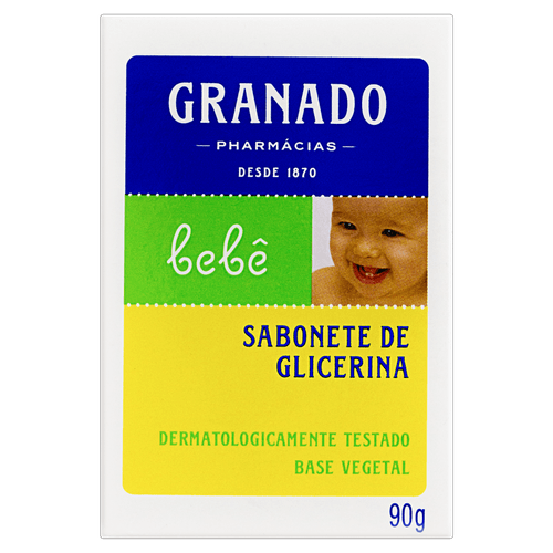Sabonete Barra de Glicerina Granado Bebê Caixa 90g