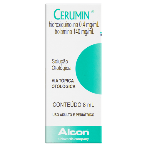 Cerumin 0,4 + 140mg Solução Oto Gotas 8ml