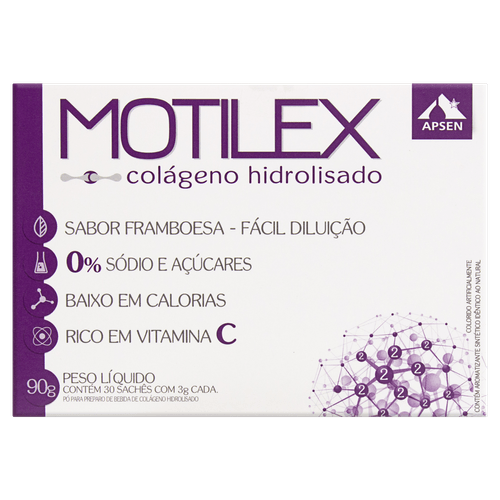 Colágeno Motilex Sabor Framboesa 3G 30Sach