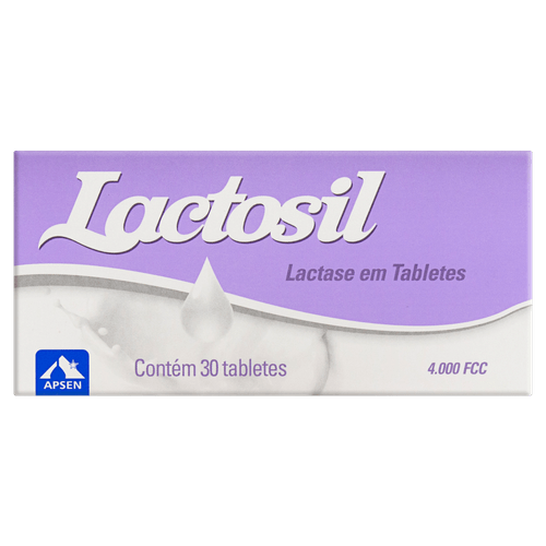 Lactosil 4000 30 Tabletes - Enzima Lactase