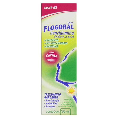 Flogoral Colutório Sabor Cereja Spray 30ml