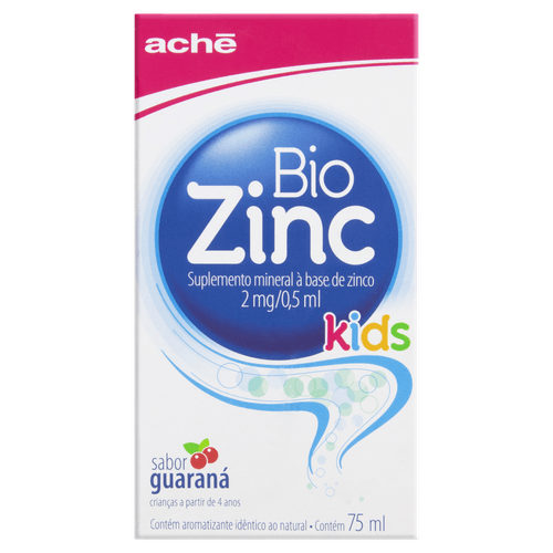 Biozinc Kids 2mg Solução Oral 75ml