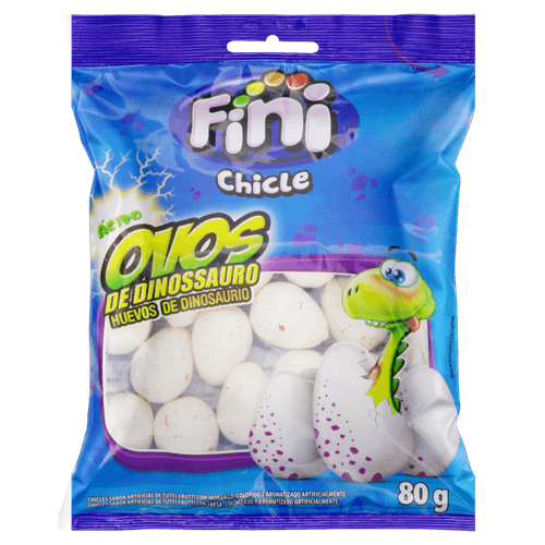 Chicle Ovos De Dinossauro 80G