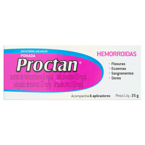 Proctan Pomada Tratamento Hemorróidas 25g