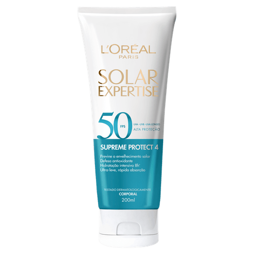 Protetor Solar Corporal L'Oréal Paris Solar Expertise Supreme Protect 4 FPS 50, 200ml