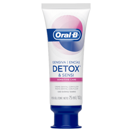 Creme Dental Oral-B Gengiva Detox Sensitive Care 102g
