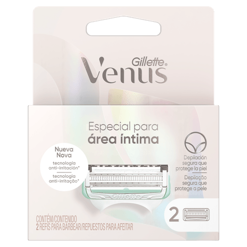 Carga Gillette Venus Intima Skincare - 2 Unidades