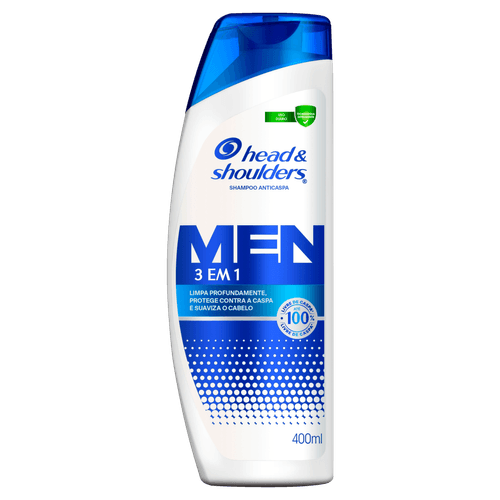 Shampoo de Cuidados com a Raiz Head & Shoulders Men 3em1 400ml